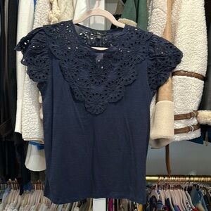 BUNDLE: All NWT. J. Crew Black Embellished Cap Sleeve shirt